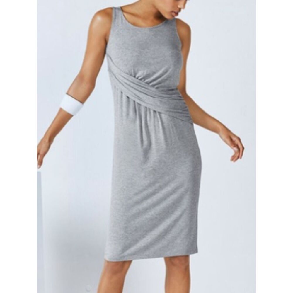Fabletics Retta Gray Midi Dress Size M